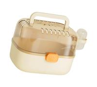 CAZSTYK Cage de voyage pour petit animal de compagnie, cage de transport portable pour hamster avec ventilation et fermeture sécurisée pour se déplacer facilement