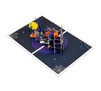 CAZSTYK Carte de vœux 3D sur le thème d ' Halloween pour invitation | Carte Surprise pliable faite à la main pour la famille et les amis, cadeaux créatifs, carte postale, décoration de