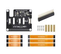 CAZSTYK Carte d'extension PCle 2 canaux 16 broches Port de connexion facile Intégration dans les projets pour les amateurs d'électronique Carte adaptateur PCle