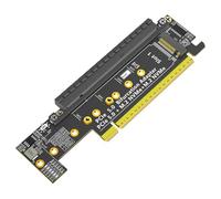 CAZSTYK Carte PCIExpress 16X 5.0 prenant en charge les doubles disques durs NVMe pour un transfert de données rapide de 32 Gbit/s dans les applications informatiques Adaptateurs de données rapides