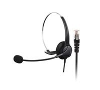 CAZSTYK Casques professionnels RJ9 avec deux technologies d'annulation et coussinets d'oreille rotatifs à 330° pour centres d'appels, casque d'annulation à deux modes