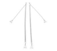 CAZSTYK Chaînes d'épaule invisibles en métal pour soutien-gorge - Bretelles de rechange réglables pour lingerie de mariée, hauts, robes et sous-vêtements, Argenté., taille unique