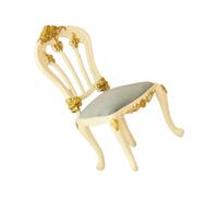 CAZSTYK Chaise de Salle à Manger Miniature pour Maisons de, Light Blue | Petits meubles construits avec un savoir-faire détaillé pour des arrangements de scènes historiques, fabrication