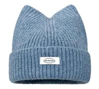 CAZSTYK Chapeau coupe-vent en tricot avec oreilles de chat pour adultes, pour étudiants, cyclisme, ski, joli chapeau d'hiver froid pour couple, bleu, 5-6