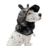 CAZSTYK Chapeau de soleil réglable pour chien, respirant, léger, portable pour promenades, plage, chapeau de chien réglable