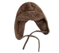 CAZSTYK Chapeau de trappeur douillet doublé de polaire avec cache-oreilles coupe-vent pour sports d'hiver unisexe par temps froid, D, taille unique