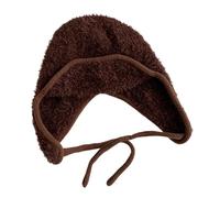 CAZSTYK Chapeau de trappeur douillet doublé de polaire avec cache-oreilles coupe-vent pour sports d'hiver unisexe par temps froid, marron, taille unique