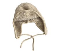 CAZSTYK Chapeau de trappeur douillet doublé de polaire avec cache-oreilles coupe-vent pour sports d'hiver unisexe par temps froid, kaki, taille unique