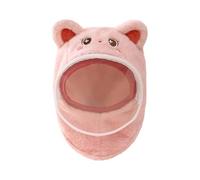 CAZSTYK Chapeau, écharpe, coupe-vent, protection auditive, chapeaux en polyester, chapeaux essentiels pour l'hiver, motif dessin animé, écharpe pour nourrissons, enfants, bébé, b, H