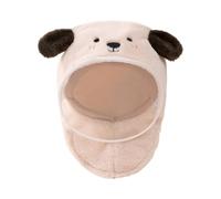 CAZSTYK Chapeau, écharpe, coupe-vent, protection auditive, chapeaux en polyester, chapeaux essentiels pour l'hiver, motif dessin animé, écharpe pour nourrissons, enfants, bébé, F, L