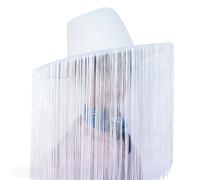 CAZSTYK Chapeau occidental à franges design couleur blanche élégant couvre-chef pour festivals en plein air chapeaux de cowgirl avec, blanc, taille unique