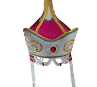 CAZSTYK Chapeau traditionnel mongol en tissu respirant pour spectacles de scène et événements culturels Accessoire ethnique