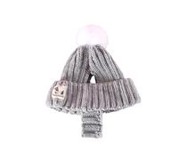 CAZSTYK Chapeau tricoté pour chien avec trous d'oreille - Coupe-vent - Pour temps froid - Pour petits animaux de compagnie