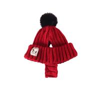 CAZSTYK Chapeau tricoté pour chien avec trous d'oreille - Coupe-vent - Pour temps froid - Pour petits animaux de compagnie