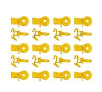 CAZSTYK Clips d ' Entretien de clôture de Ranch, isolateurs PP à, Yellow | Quincaillerie de clôture extérieure pour les tâches d ' entretien des pâturages et le pack de travaux d ' entretien du