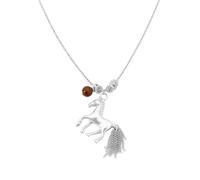 CAZSTYK Collier avec breloque cheval unique en alliage métallique robuste rétro pour un port polyvalent, One Size, Comme décrit, Comme décrit.