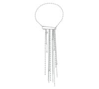 CAZSTYK Collier de perles délicates avec franges - Fonctionne comme une broche élégante - Accessoire tendance