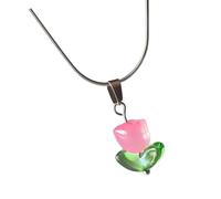 CAZSTYK Collier pendentif fleur délicat et design léger