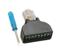 CAZSTYK Connecteurs adaptateurs RJ45 vers 8 broches avec vis de fixation pour une connexion réseau stable sans outil de sertissage. Convertisseur de terminal nécessaire