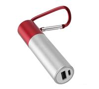 CAZSTYK Coque d'alimentation de charge 18650 21700 avec support mousqueton, chargeur pour boîte téléphonique, chargeur avec mousqueton pour téléphone électronique, alimentation portable rapide