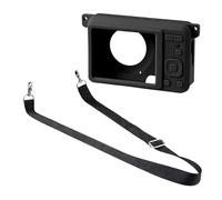 CAZSTYK Coque en silicone absorbant les chocs pour appareil photo PIXPRO FZ55, découpes précises, surfaces antidérapantes, accès rapide aux commandes, équipement de photographie en plein air, Noir