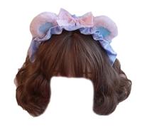 CAZSTYK Cosplay Peluche Ours Oreille Cheveux Hoop Femme Ours Oreille Forme Maquillage Bandeau pour Prendre Photo Cheveux Accessoires Multicolore