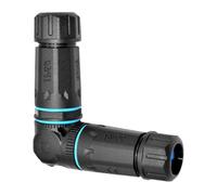 CAZSTYK Coupleur Ethernet industriel IP68 RJ45 coudé à 90 degrés pour une utilisation en extérieur Coupleur 10 Gbit/s