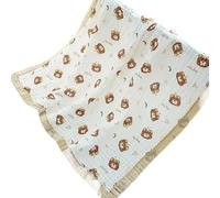 CAZSTYK Couverture d'emmaillotage pour bébé - 6 couches - En coton respirant - Pour nouveau-né - Pour la douche - Garçon et fille