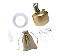 CAZSTYK Efficacité Réchaud à liqueur en métal - Texture métallique - Convient pour faire bouillir de l'eau et cuisiner dans la nature - Réchaud à repas extérieur amovible