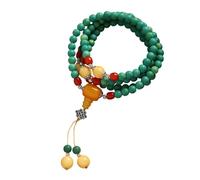 CAZSTYK Élégant bracelet unisexe avec pierres turquoises de 92 cm de long - Accessoire pour un usage quotidien, One Size, Comme décrit