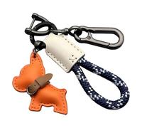 CAZSTYK Élégant chien français en cuir PU avec prise en main confortable pour les trajets et cadeaux