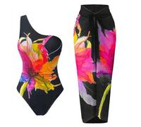 CAZSTYK Ensemble de maillot de bain deux pièces respirant à motif floral - Plusieurs mesures adaptées pour les vacances à la plage