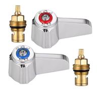 CAZSTYK Ensemble de poignées de robinet d'évier pour lavage à la main - Poignée chaude et froide avec tige pour cuisine et salle de bain