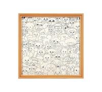 CAZSTYK Ensemble de puzzle en bois pour chiot avec 12/24/36 marqueurs de couleur, esthétique, mélange de couleurs, puzzle en bois pour jeu éducatif, design créatif de chiot de dessin animé en bois