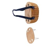 CAZSTYK Ensemble de salle à manger élégant pour 2 personnes avec table pliable, sac de rangement isotherme et ustensiles complets pour les aventures de la nature, panier repas en plein air avec