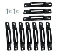 CAZSTYK Ensemble de sangles d'amarrage à fente unique, arrangements cohérents de voie par courriel, construction en acier ferme, résistance à la rupture de 300 livres, sangle d'amarrage à fente unique