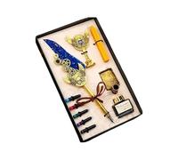 CAZSTYK Ensemble de stylo plume à plumes, sceau de cire pour calligraphie, art, famille, ami, calligraphie, fontaine, cachet pour écriture