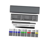 CAZSTYK Ensemble de tournevis multifonction 31 en 1 en alliage pour réparation d'ordinateur portable avec étui de rangement compact