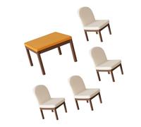 CAZSTYK Ensemble table et chaises miniatures réalistes à l'échelle 1:12 pour les amateurs de collection miniatures
