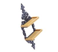 CAZSTYK Étagère murale compacte pour affichage de poupée, économiseur d'espace créatif avec bords arrondis