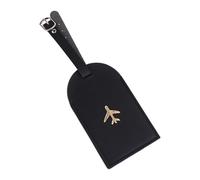 CAZSTYK Étiquettes de protection de la vie privée en cuir synthétique pour valise, bagage de voyage en cuir synthétique, bagages de croisière, femmes et hommes pour valise, Noir , Beauté de masse