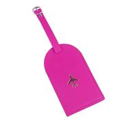 CAZSTYK Étiquettes de protection de la vie privée en cuir synthétique pour valise, bagage de voyage en cuir synthétique, bagages de croisière, femmes et hommes pour valise, rose rouge, Beauté de masse