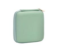 CAZSTYK Étui à bijoux doublé en velours - Organisateurs portables en polyuréthane - Plusieurs compartiments pour boucles d'oreilles et colliers - Solution de voyage - Organisateurs de bijoux - Étui de