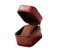 CAZSTYK Étui de rangement de luxe en polyuréthane texturé - Compagnon de voyage compact pour collectionneurs - Montre de voyage élégante en polyuréthane de qualité supérieure