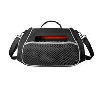 CAZSTYK Étui de rangement pour appareils Boom 2Plus SoundbarsEV a Shell avec maille avant, sangles de fixation intérieures, sac de matériel de karaoké, organiseur de matériel de musique, noir