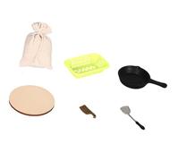 CAZSTYK Figurine modèle d ' ustensiles de Cuisine réalistes, D | Nourriture de jeu réaliste de steak et de légumes avec des ustensiles de cuisine pour les, décor de scène