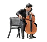 CAZSTYK Figurines colorées en résine pour violon à l'échelle 1/64 pour activités de divertissement en famille - Accessoire de scène miniature