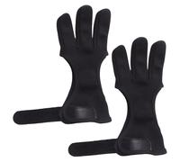 CAZSTYK Gants élastiques pour la toxophilie, trois protège-doigts, respirants, pour la pratique traditionnelle de la toxophilie
