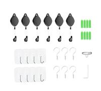 CAZSTYK Gestion des câbles poulie de plafond rétractables pour HTC-Vive/Oculus-Rift/Link/2 équipements de jeu pour casque ABS Crochet Line Accessoire en caoutchouc de silicone - Ligne de crochet