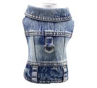 CAZSTYK Gilet en tissu pour chien avec crochet - Petit harnais à ressort - Pull bichon à 2 pattes - Vêtements photo